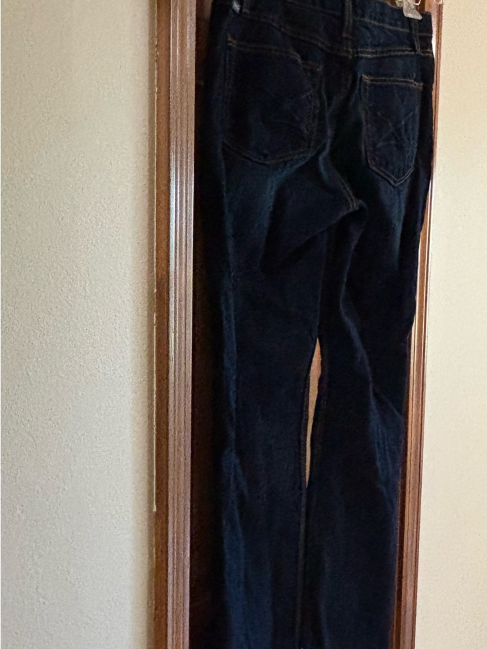 Women’s Dark Indigo Straight-Leg Jeans Jenna cinch cowgirl western bootcut jeans - Picture 9 of 11
